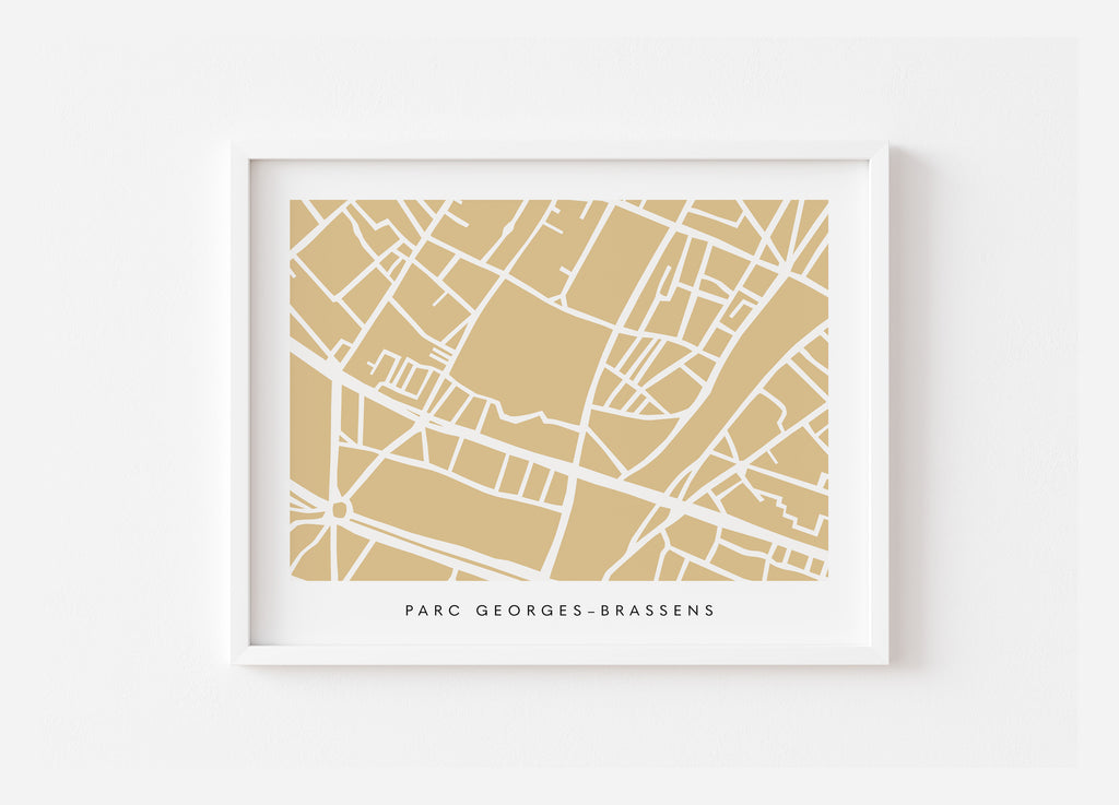 Paris 15th Arrondissement Map Print