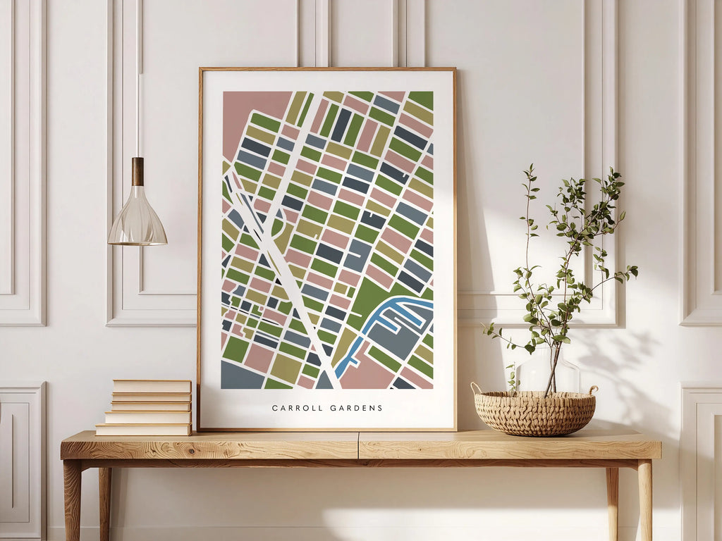 Carroll Gardens Brooklyn Map Print