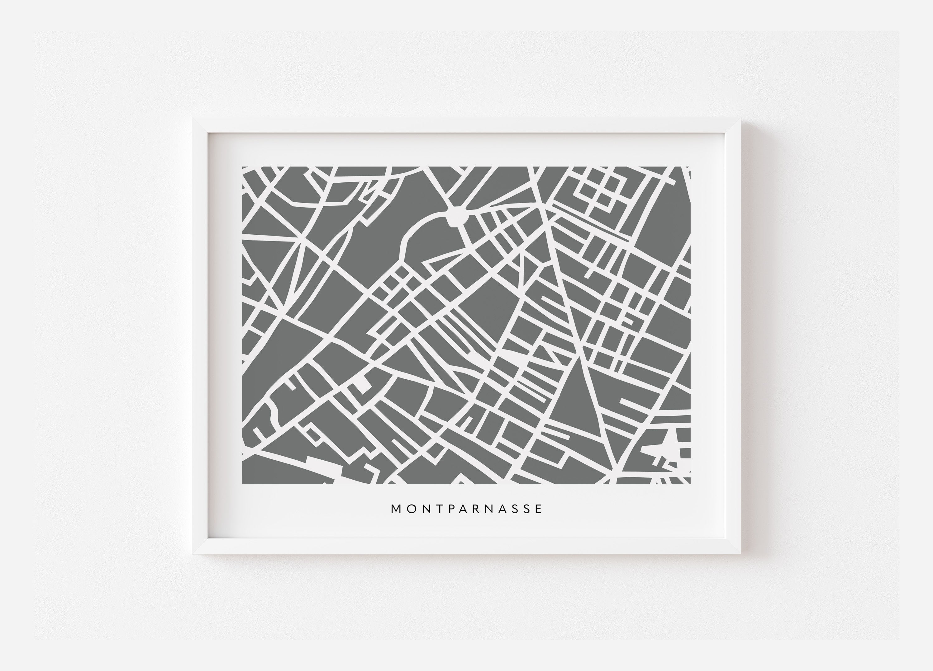 Paris 14th Arrondissement Map Print – Montparnasse Wall Art