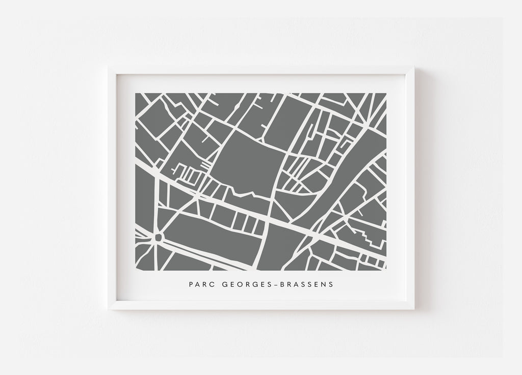 Paris 15th Arrondissement Map Print