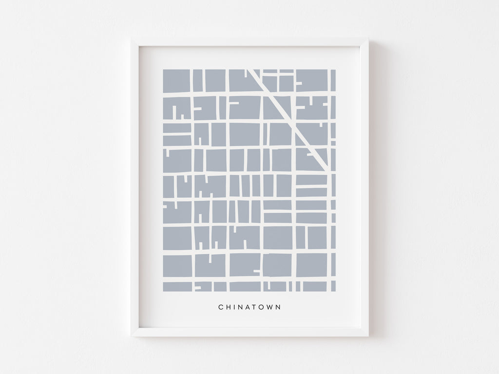 San Francisco Chinatown Map Print