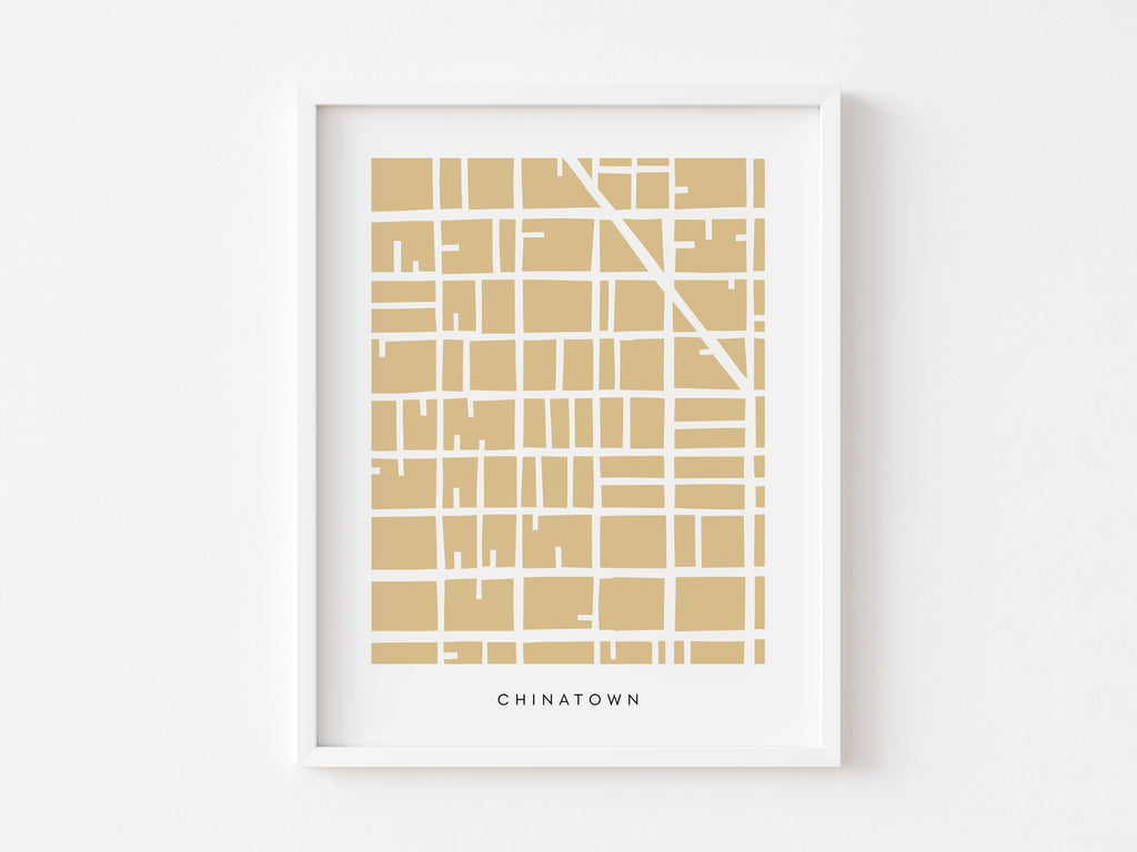 San Francisco Chinatown Map Print