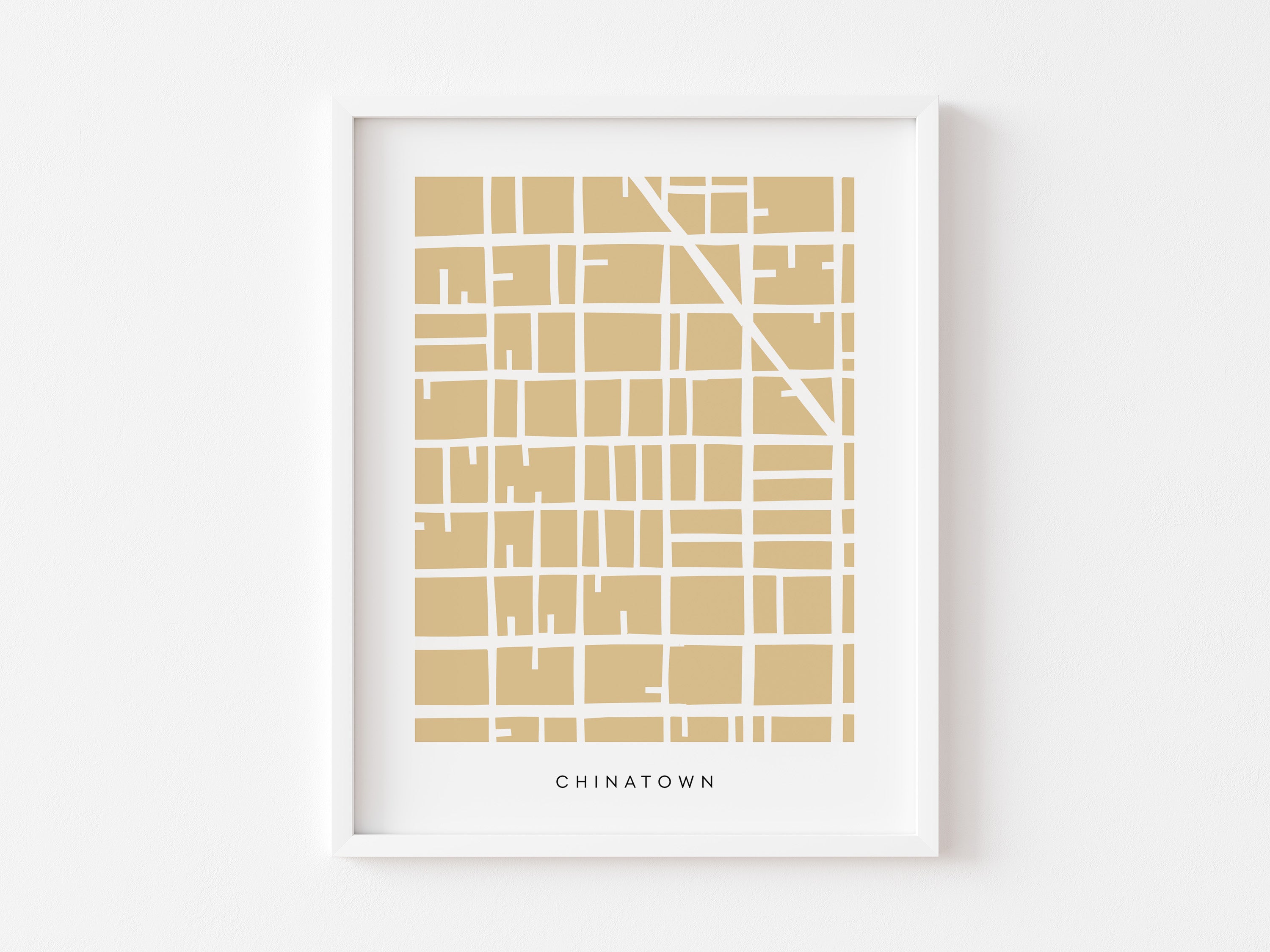San Francisco Chinatown Map Print