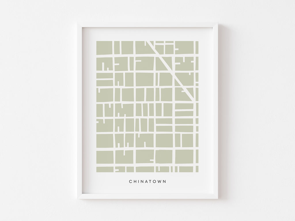 San Francisco Chinatown Map Print