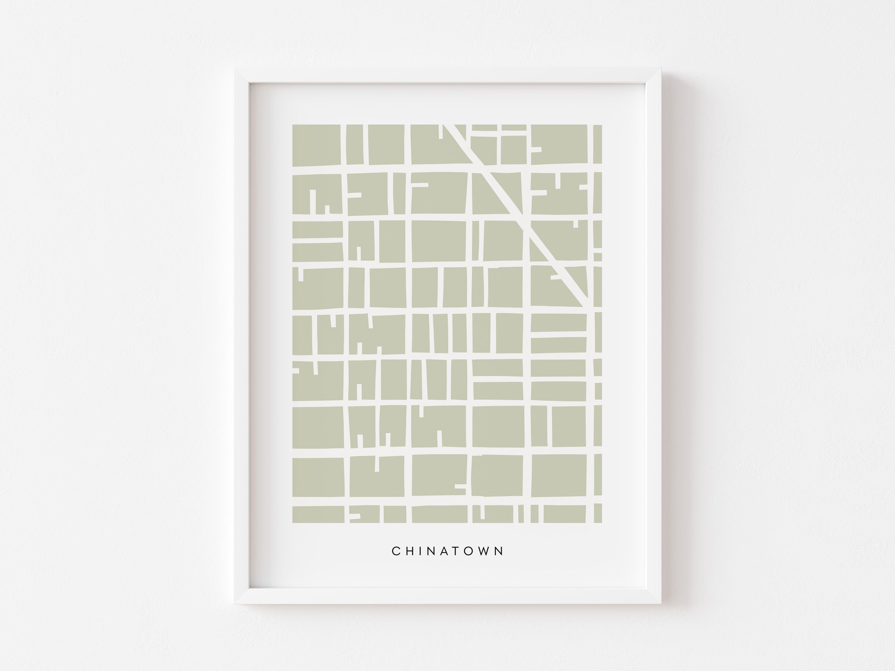 San Francisco Chinatown Map Print