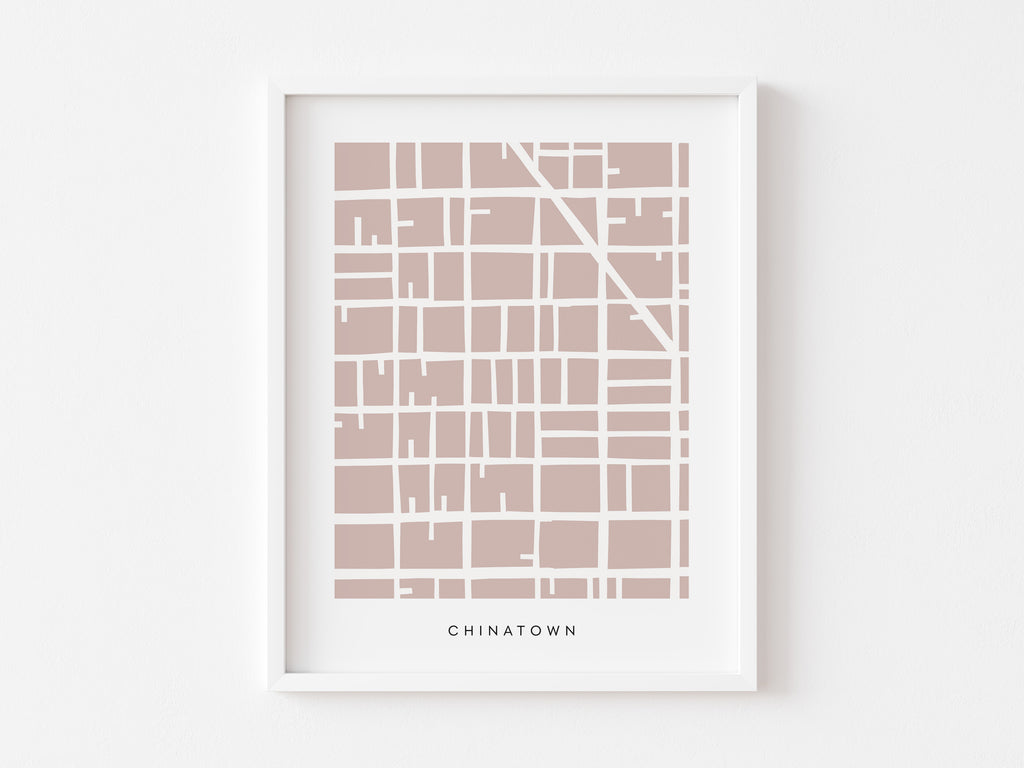 San Francisco Chinatown Map Print