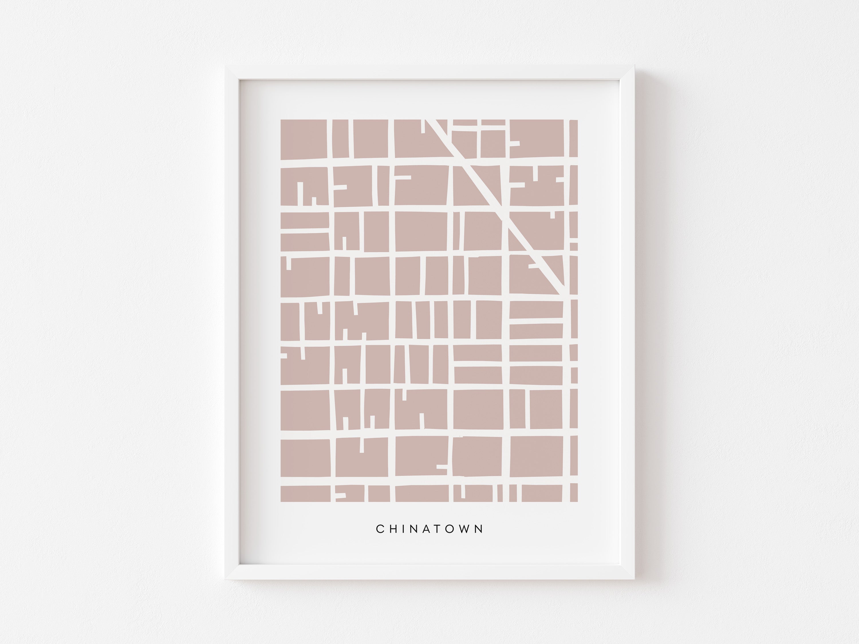 San Francisco Chinatown Map Print