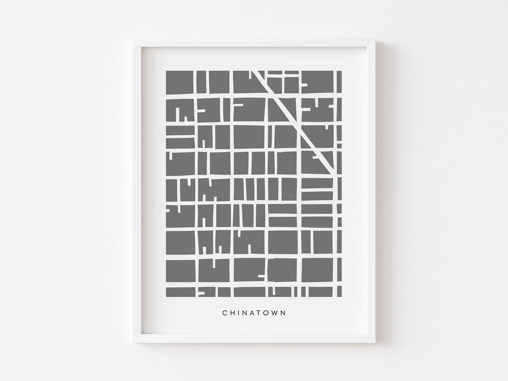San Francisco Chinatown Map Print