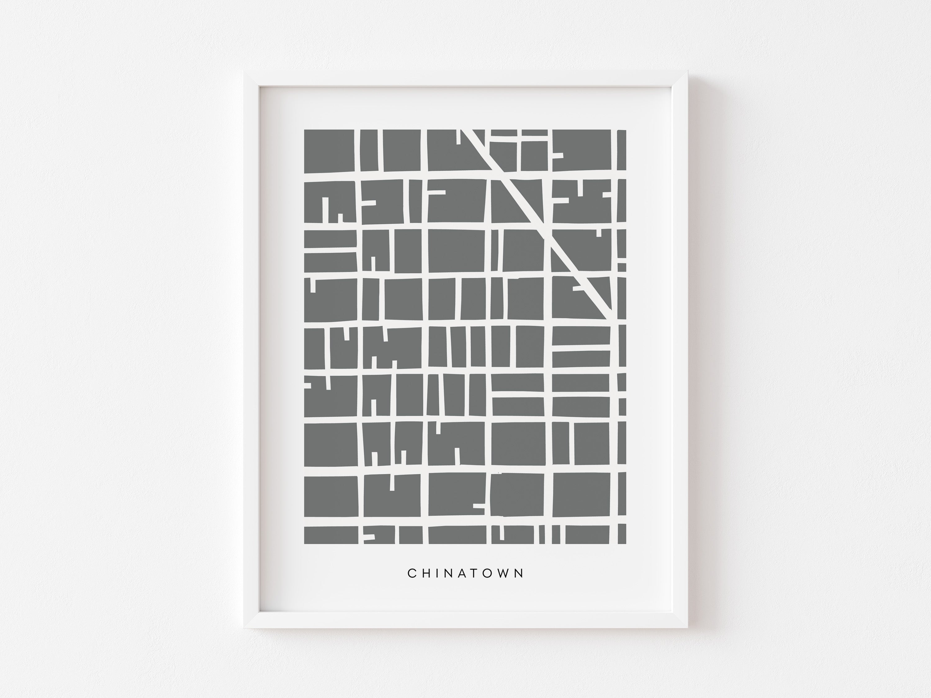 San Francisco Chinatown Map Print