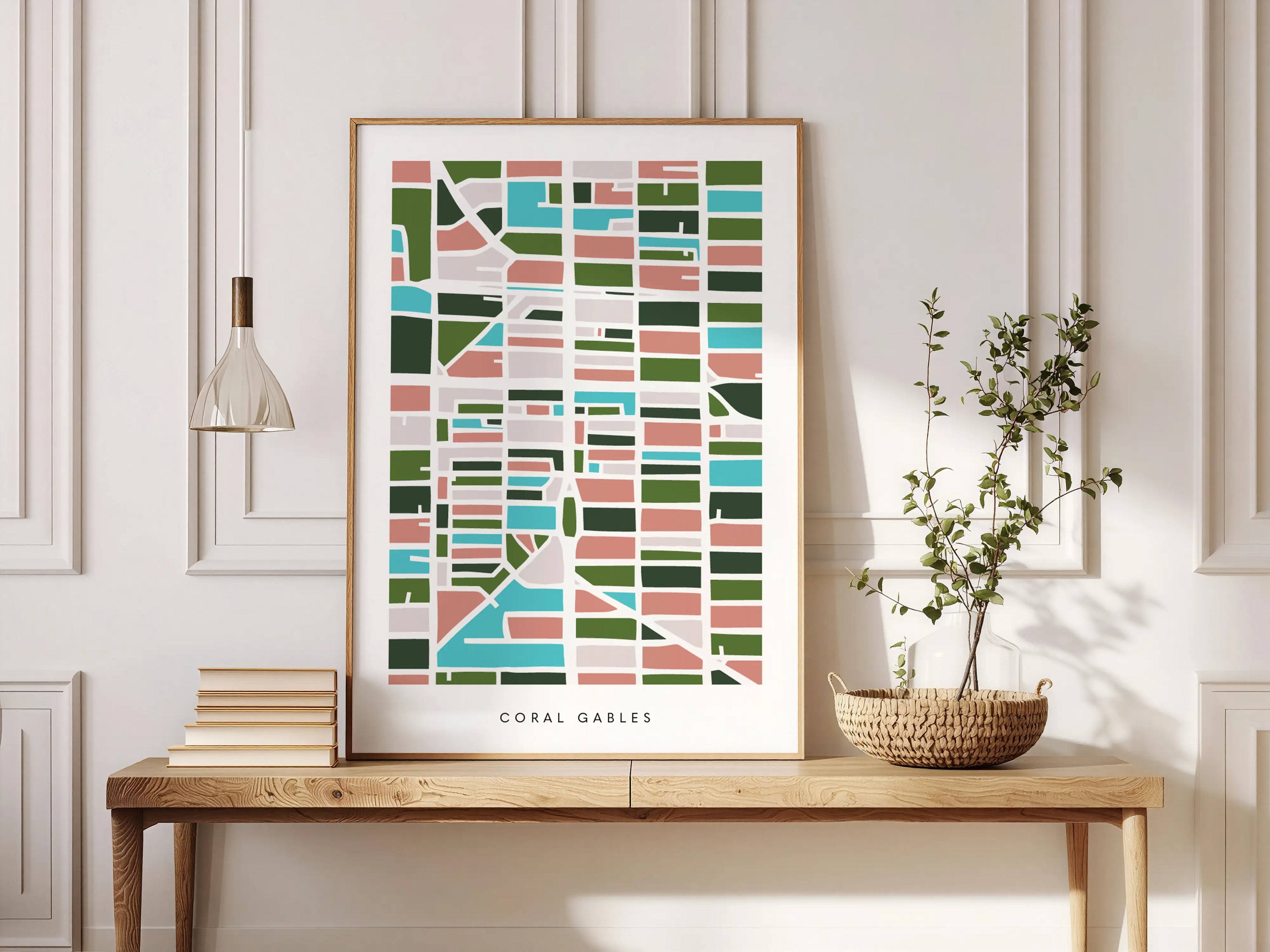 Coral Gables Map Print