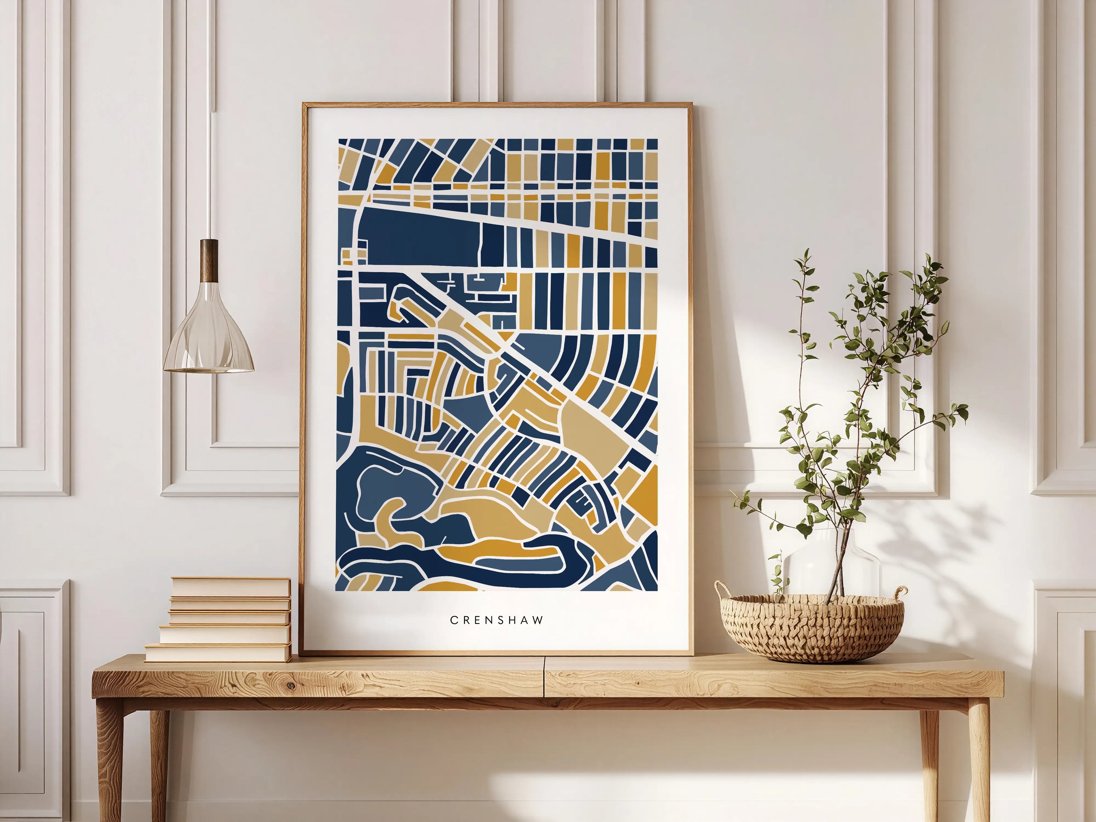 Crenshaw Los Angeles Map Print
