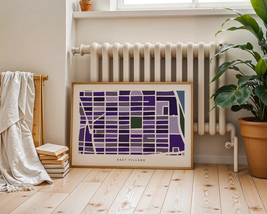 East Village NYC Map Print