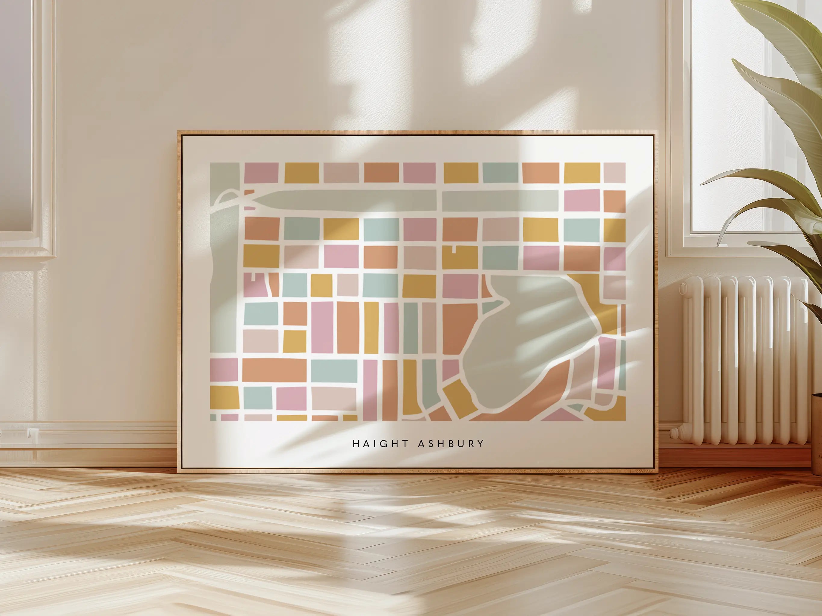 Haight Ashbury San Francisco Art Map