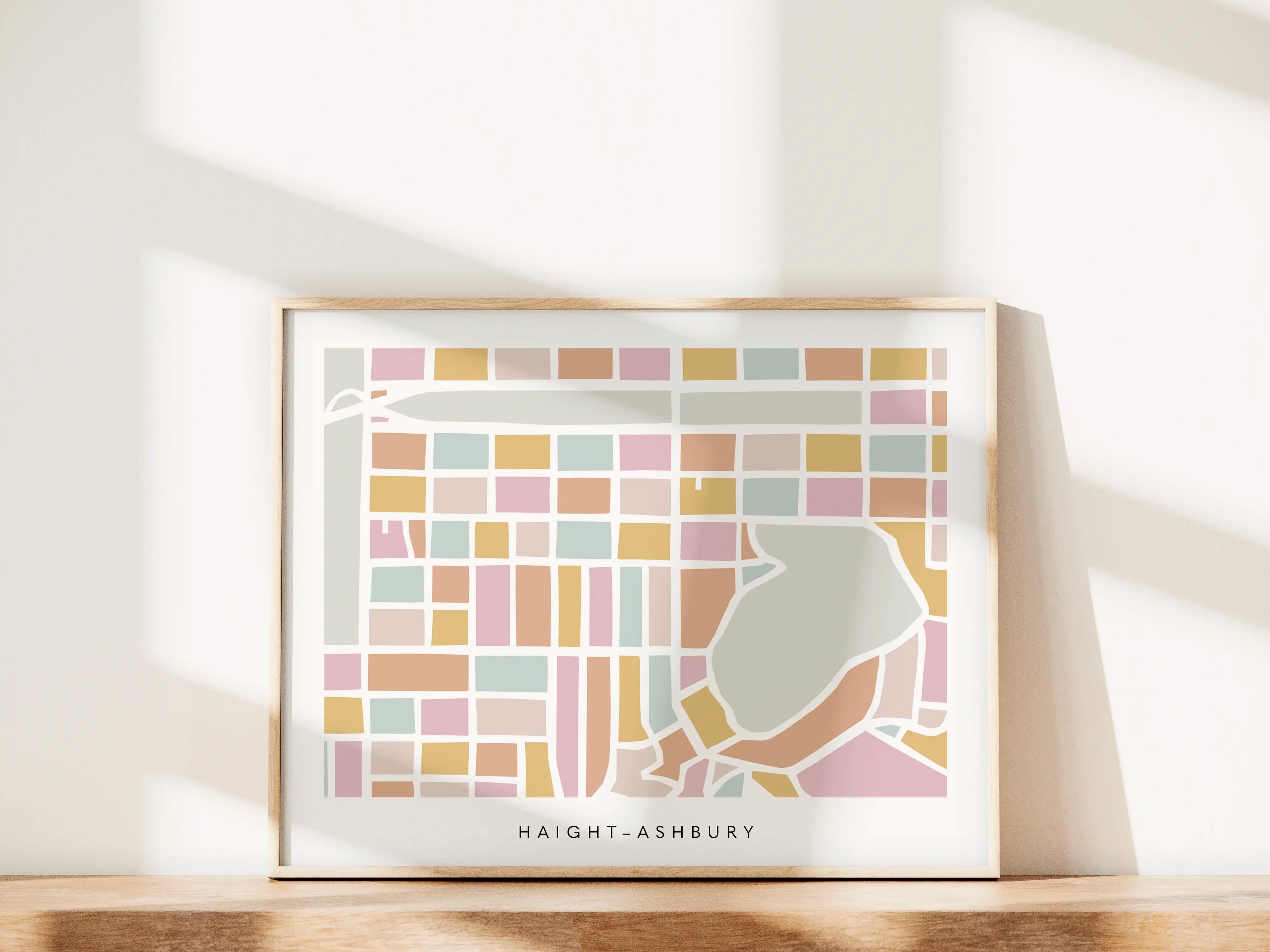 Haight Ashbury San Francisco Art Map