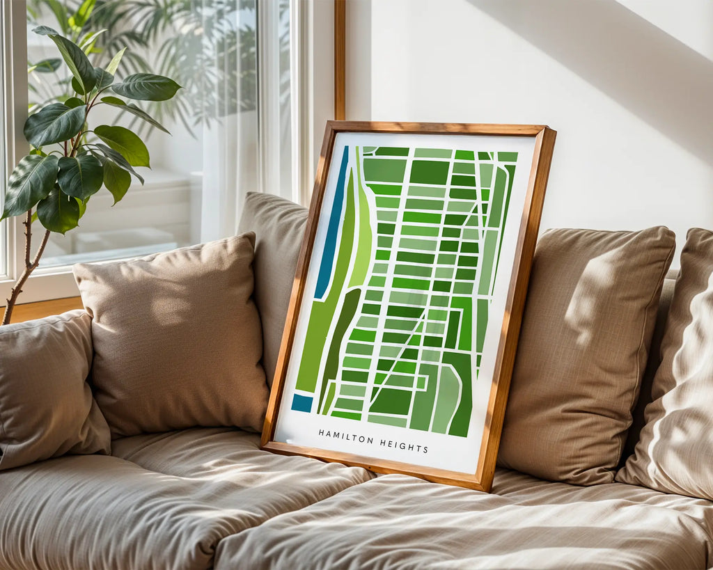 Hamilton Heights NYC Map Print