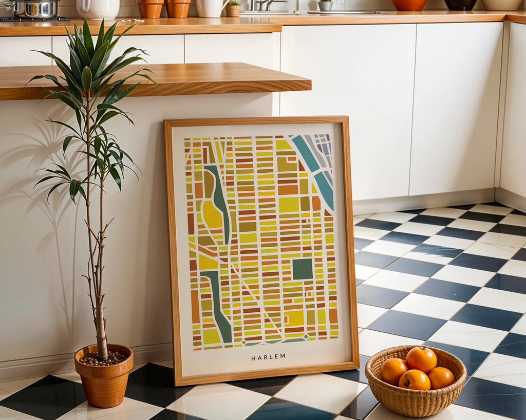 Harlem NYC Map Print