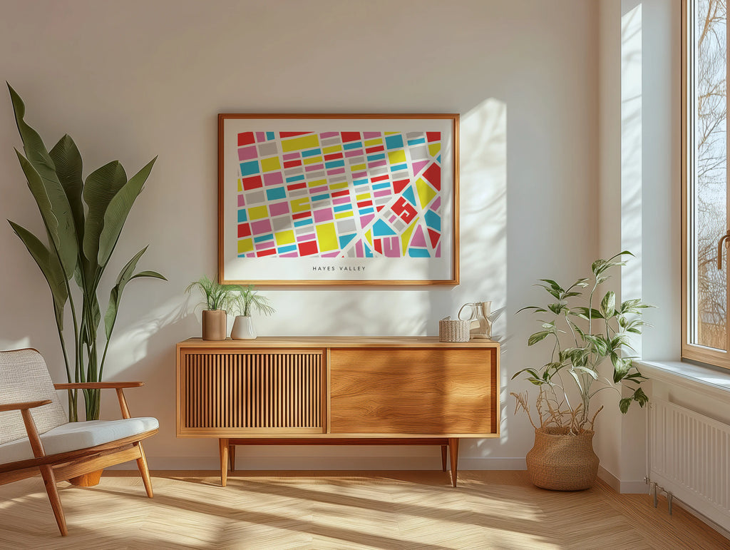 Hayes Valley San Francisco Map Print