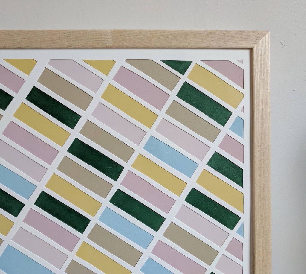 Hand-Cut Paper Map – Park Slope Brooklyn Wall Art (12x16" Unframed)