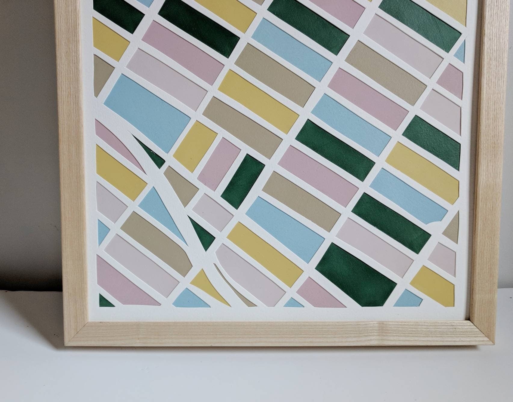 Hand-Cut Paper Map – Park Slope Brooklyn Wall Art (12x16" Unframed)