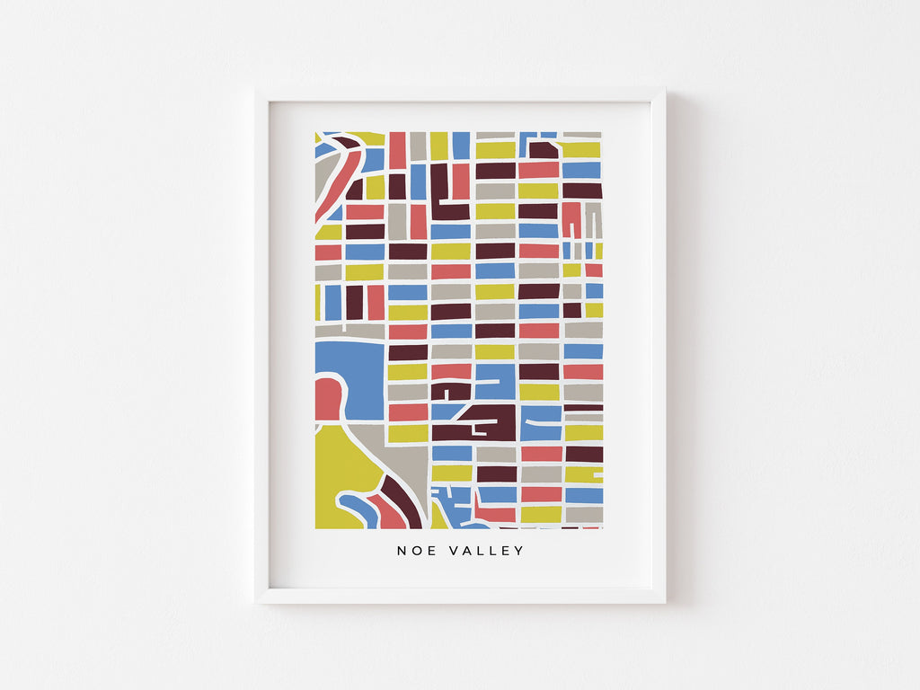 Noe Valley San Francisco Map Print