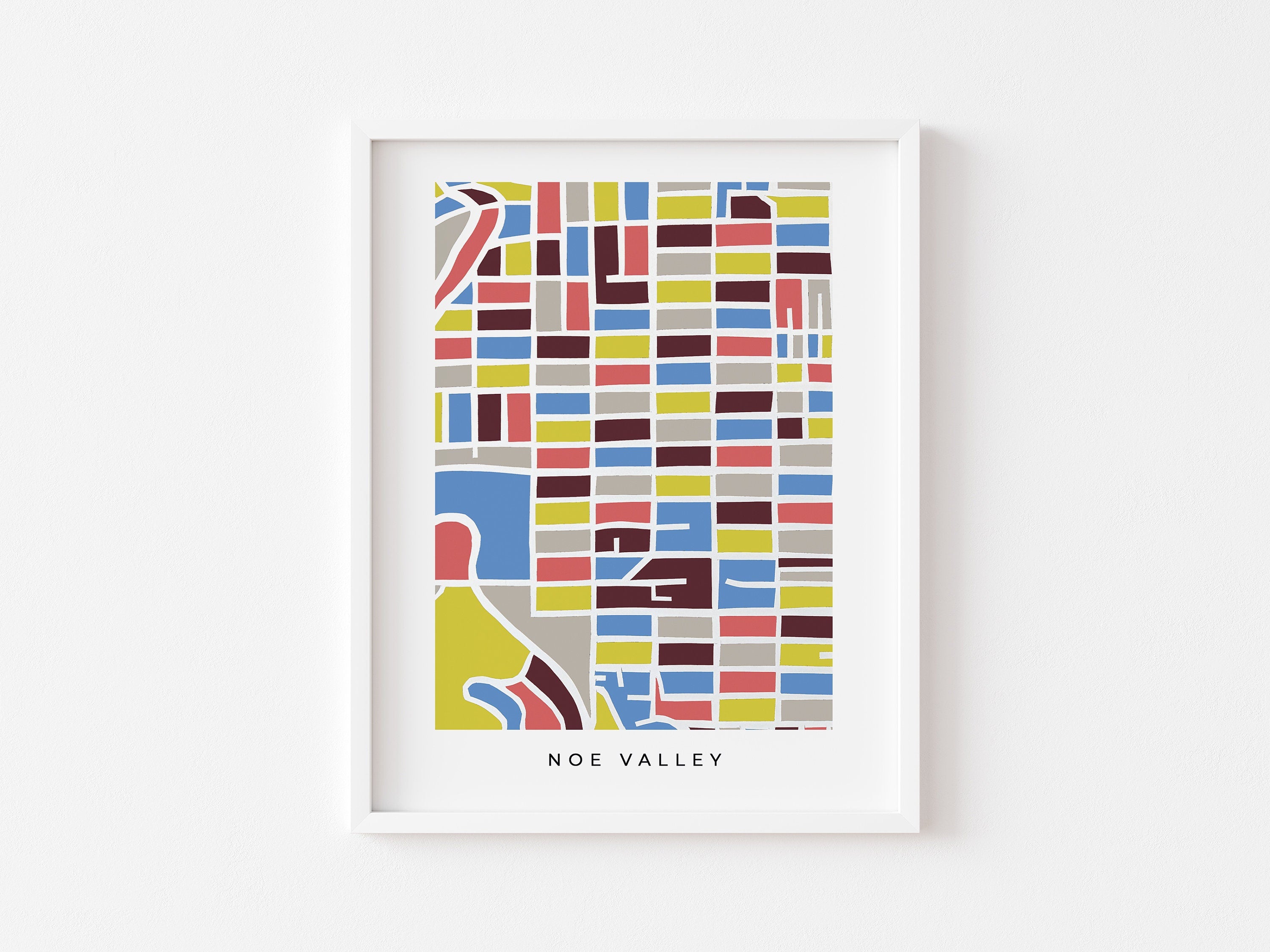 Noe Valley San Francisco Map Print