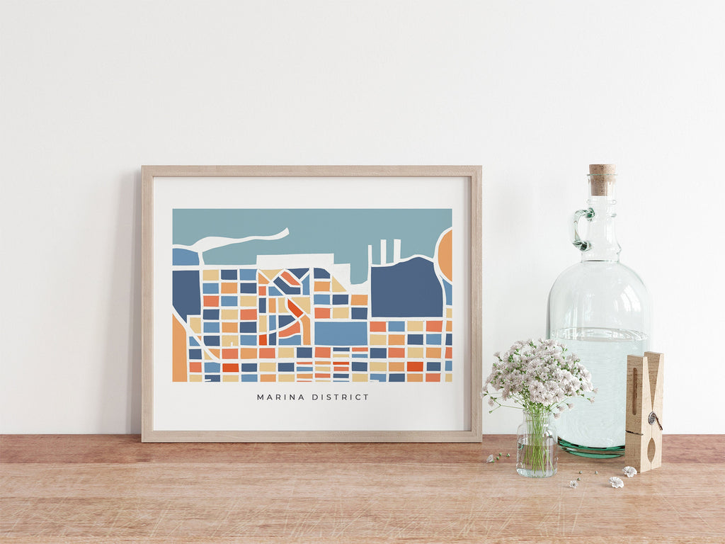 San Francisco Marina Map Print