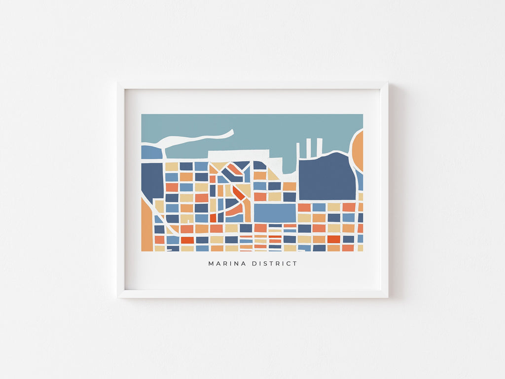 San Francisco Marina Map Print