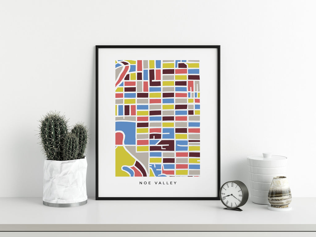 Noe Valley San Francisco Map Print