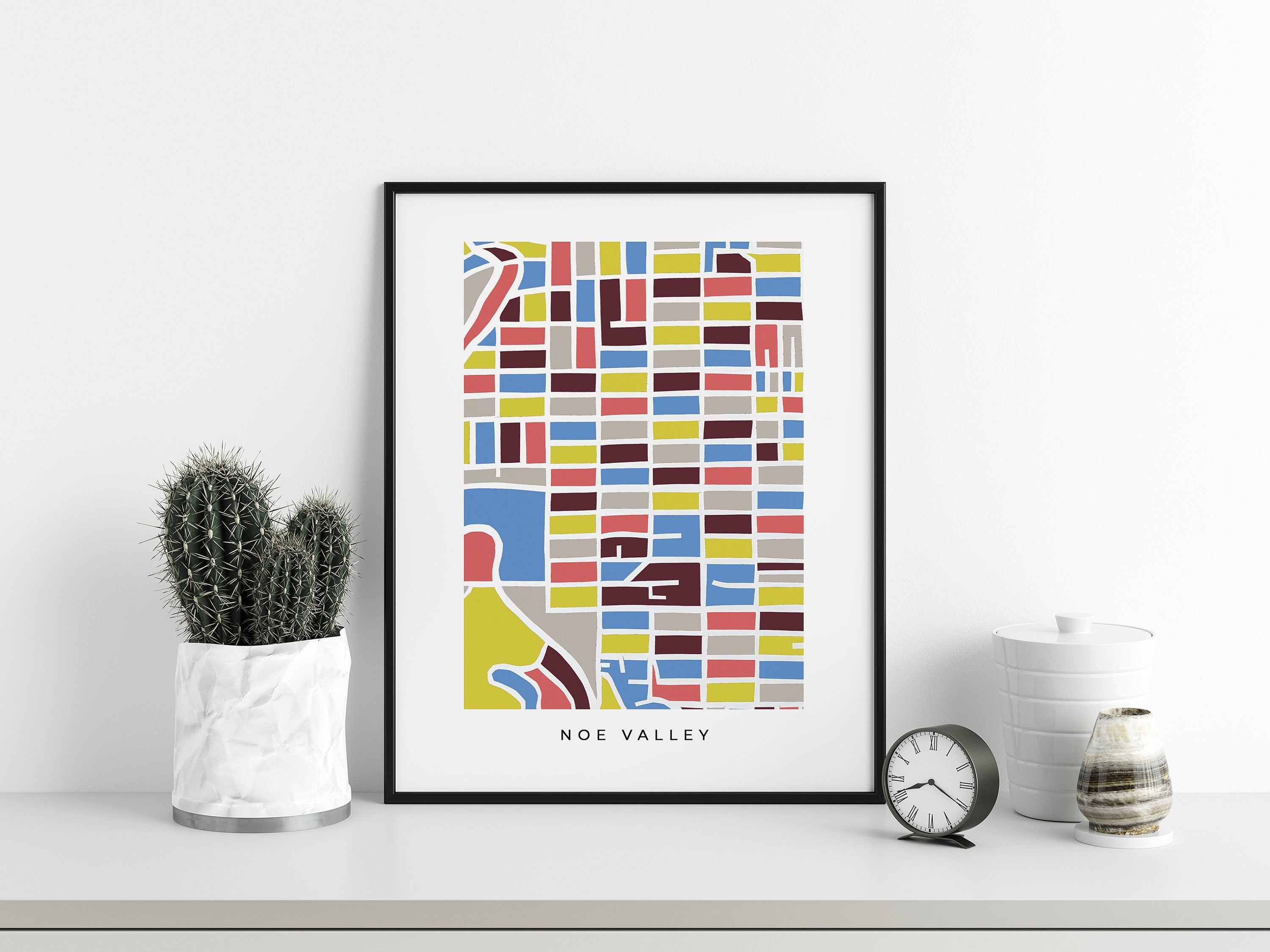 Noe Valley San Francisco Map Print