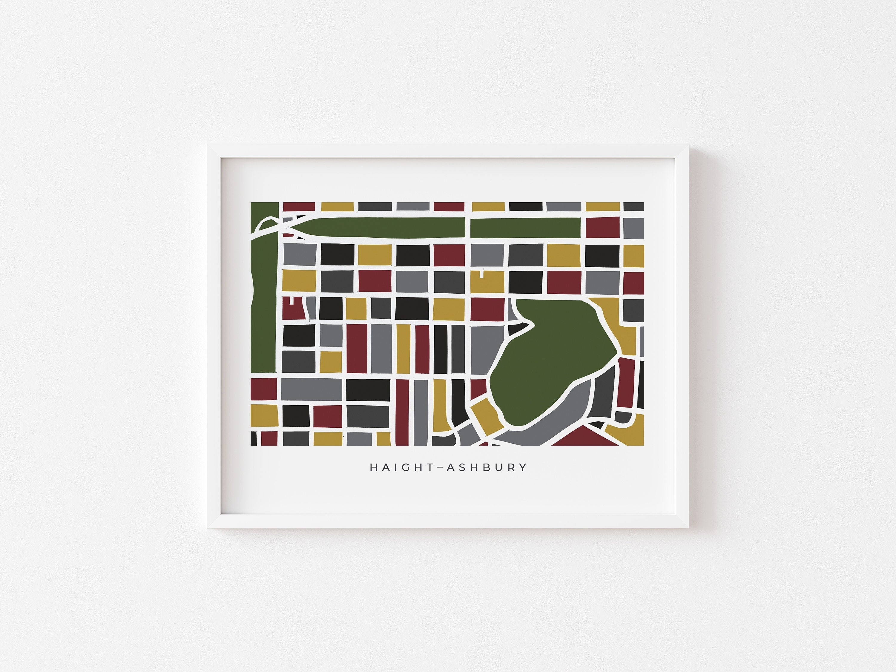 Haight Ashbury San Francisco Art Map