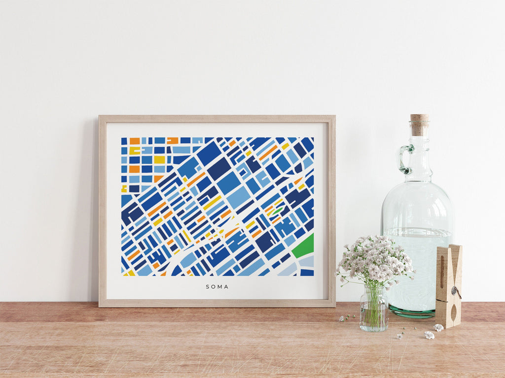 San Francisco SoMa Map Print