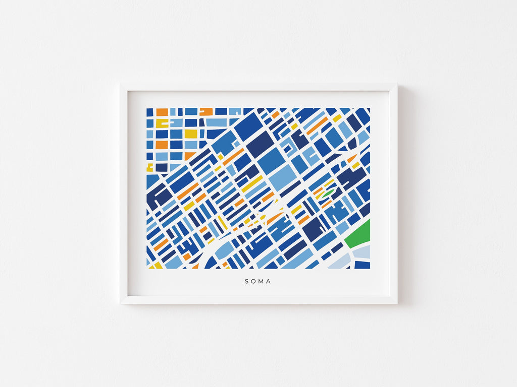 San Francisco SoMa Map Print