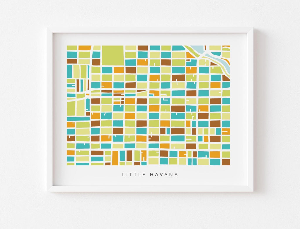 colorful map of little havana