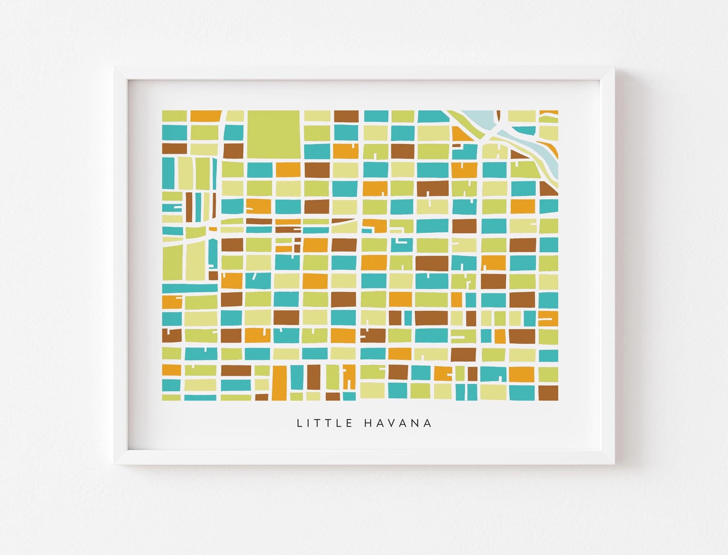 colorful map of little havana