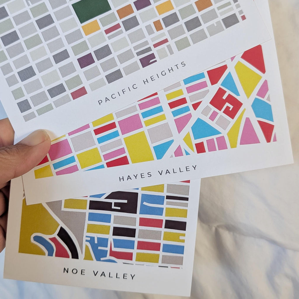 San Francisco Neighborhood Print Postcards - Set of 14