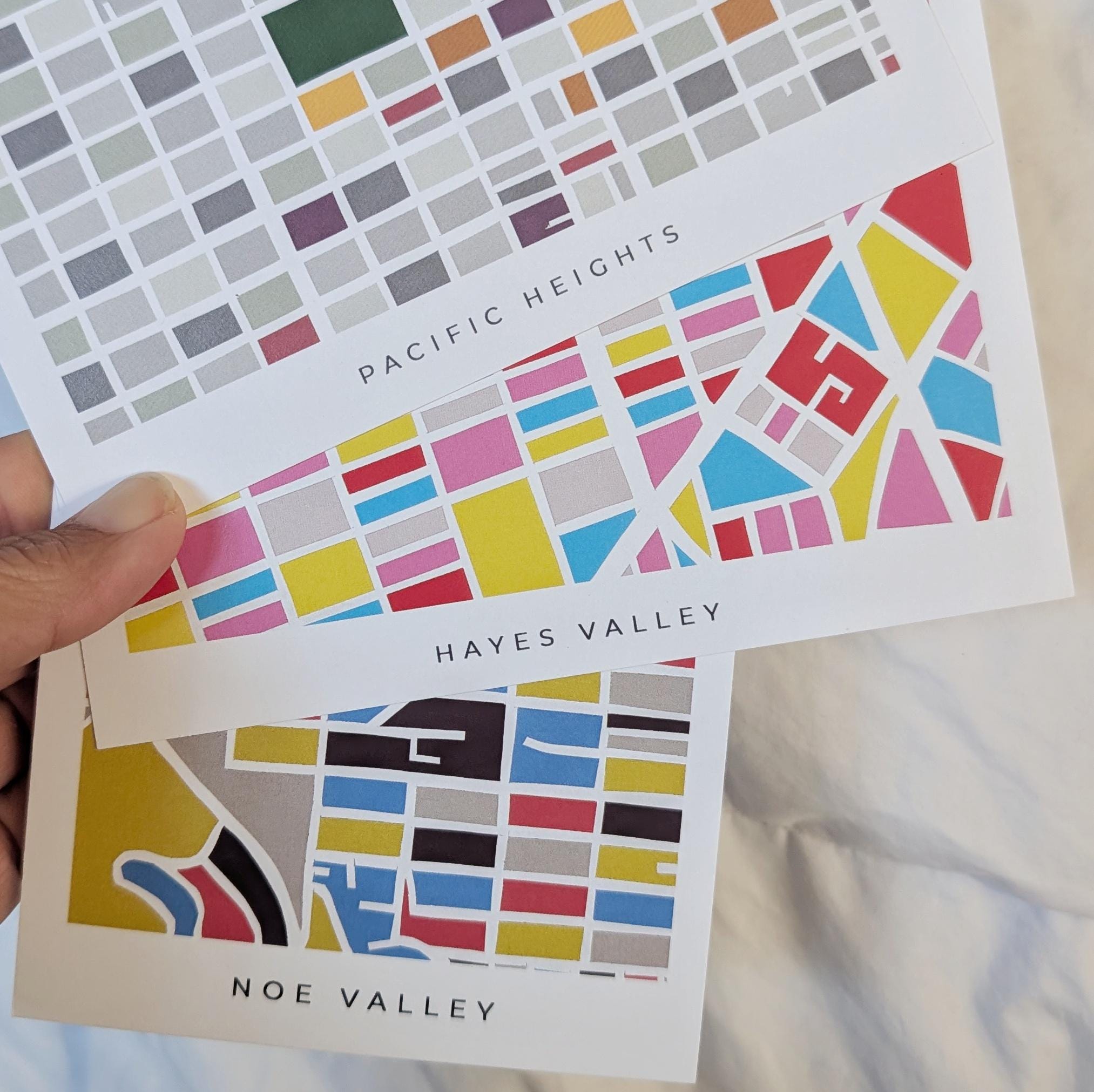 San Francisco Neighborhood Print Postcards - Set of 14