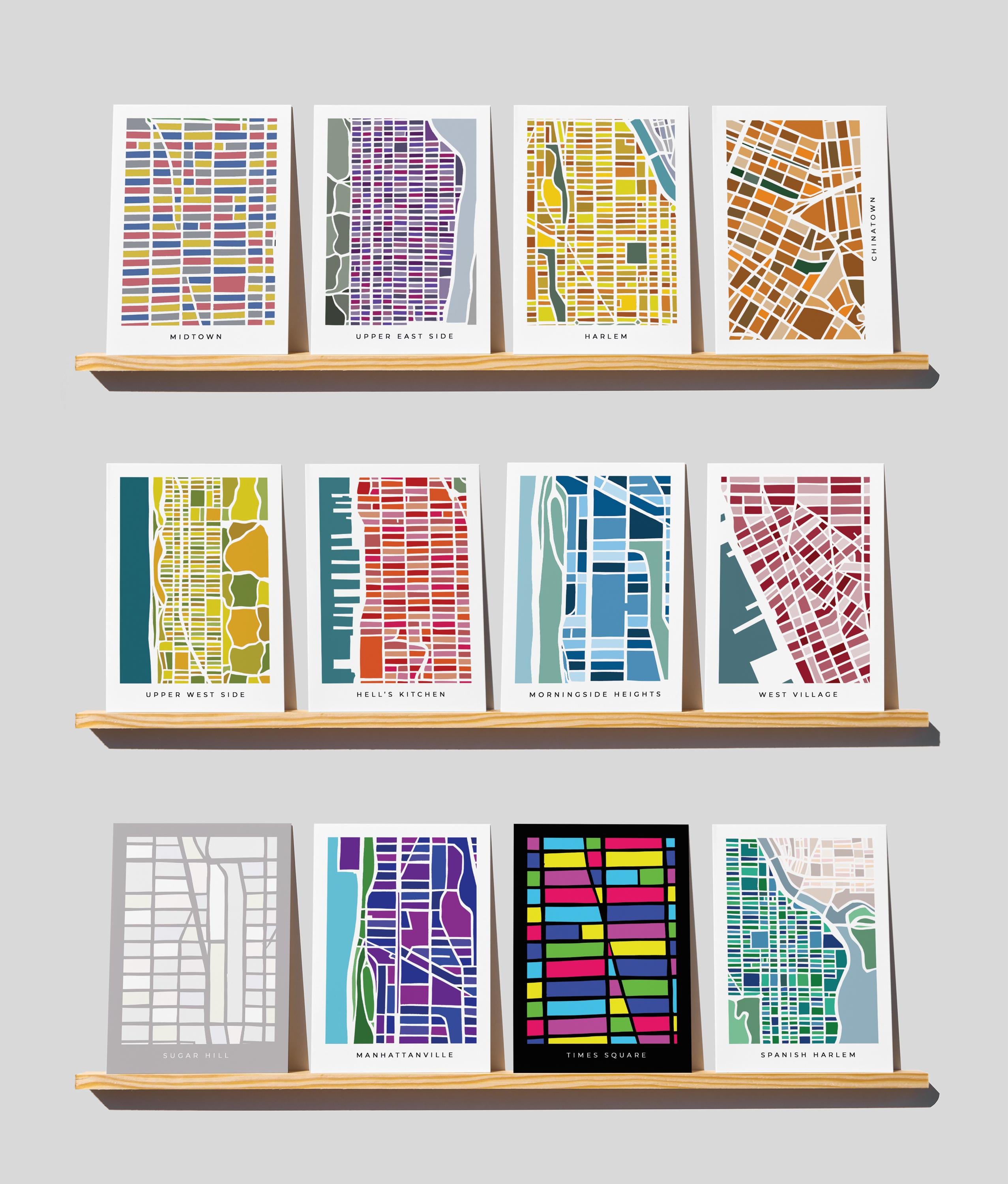 Set of 18 Manhattan New York City Postcards