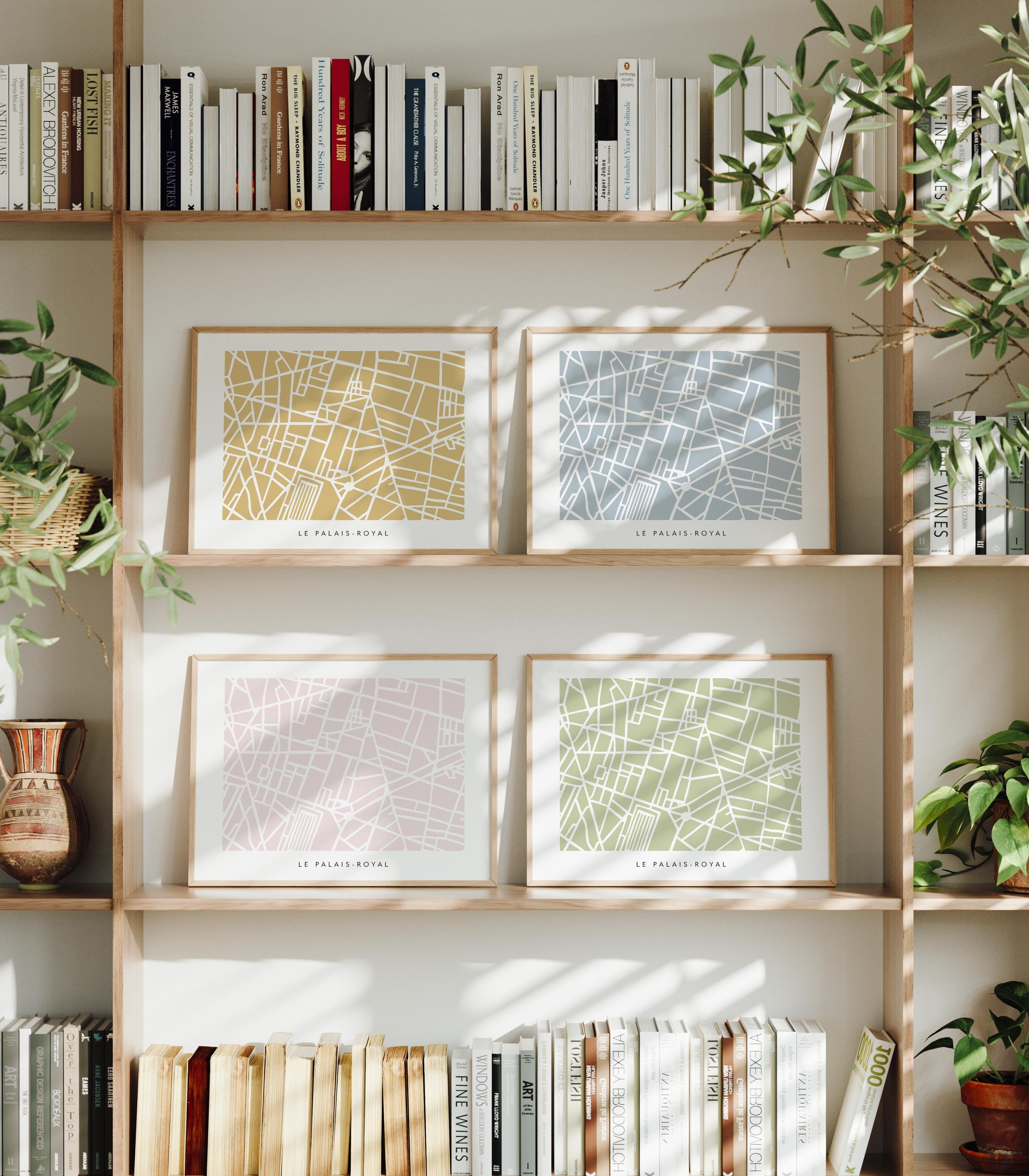 Brickell Wall Art Map - Colorful and Minimalist - High Quality Print