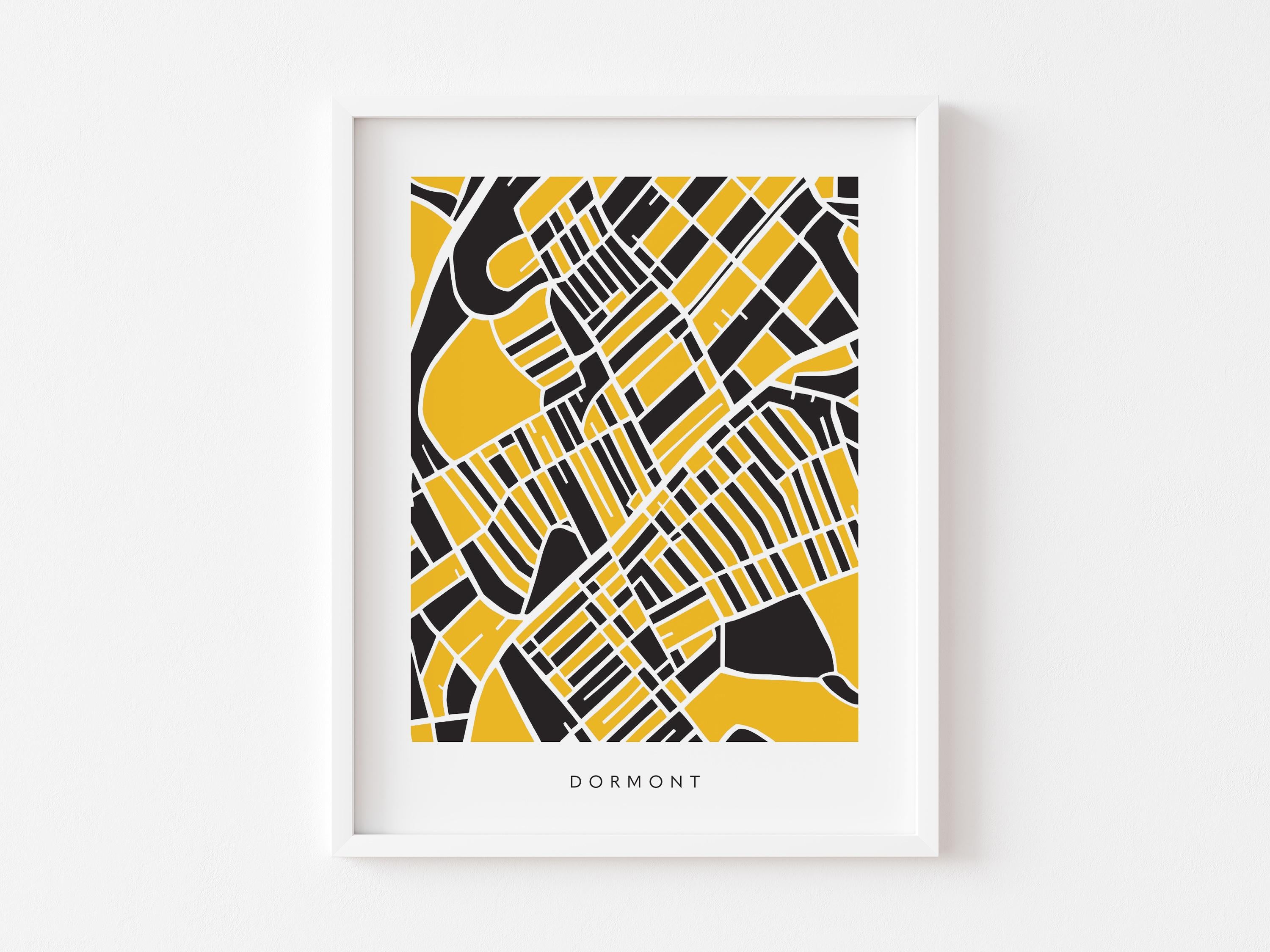 Dormont Pa Map Print – Pittsburgh Wall Art – Colorful & Minimalist Poster