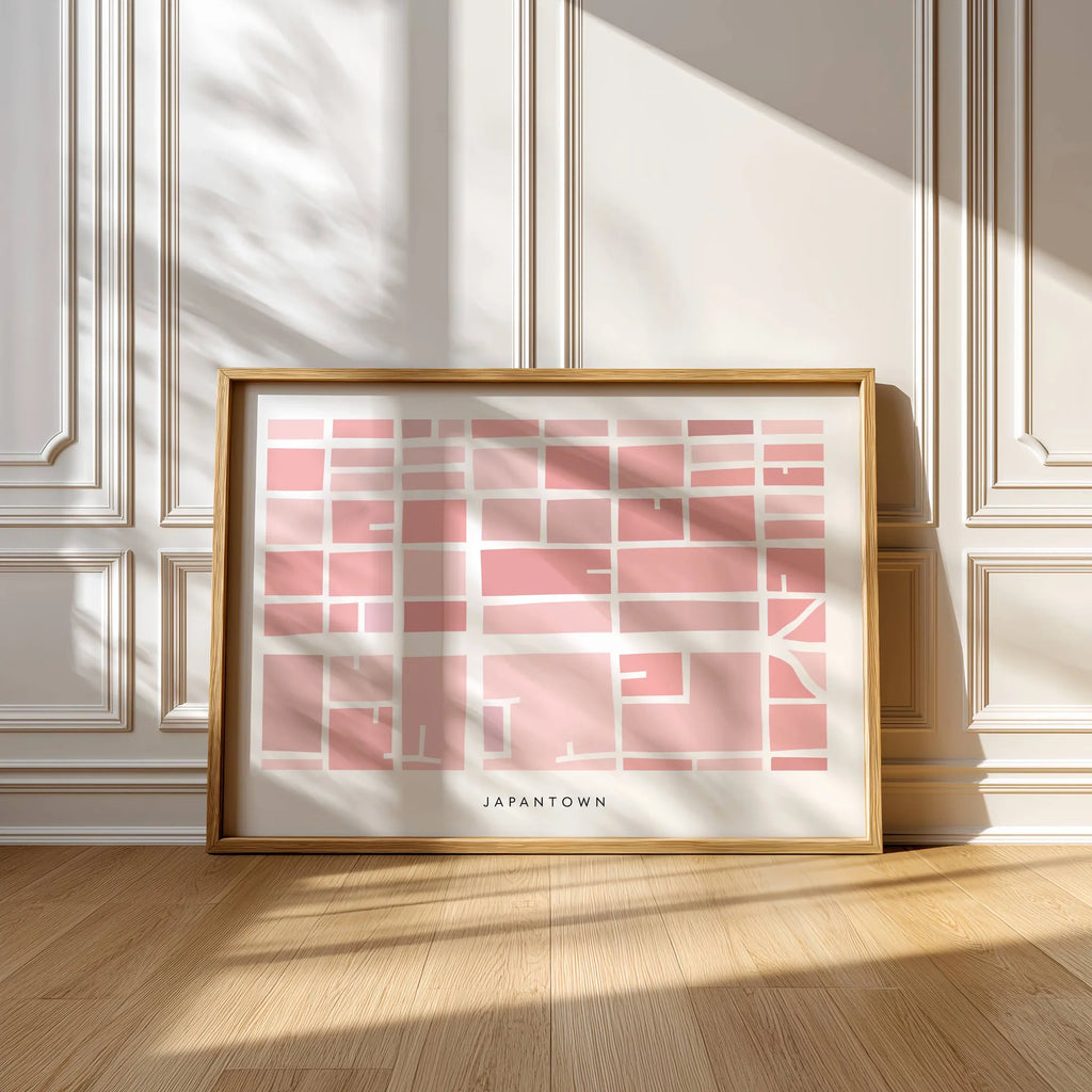 Japantown San Francisco Map Print