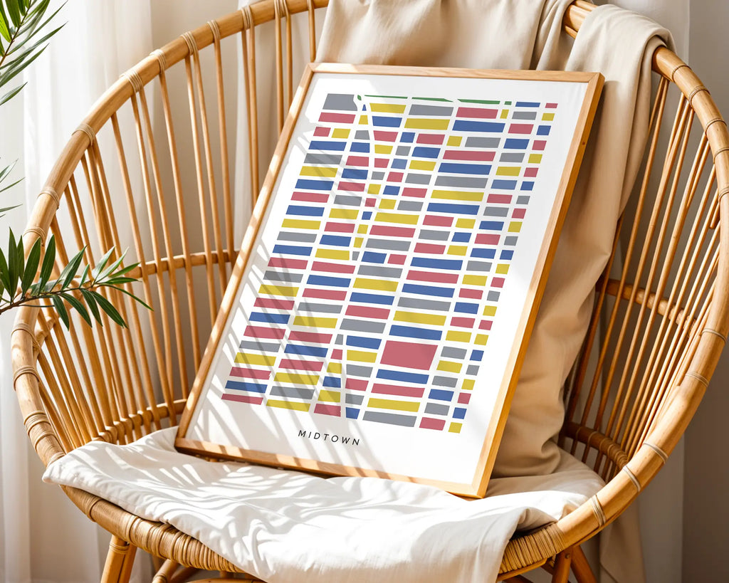 Midtown NYC Map Print