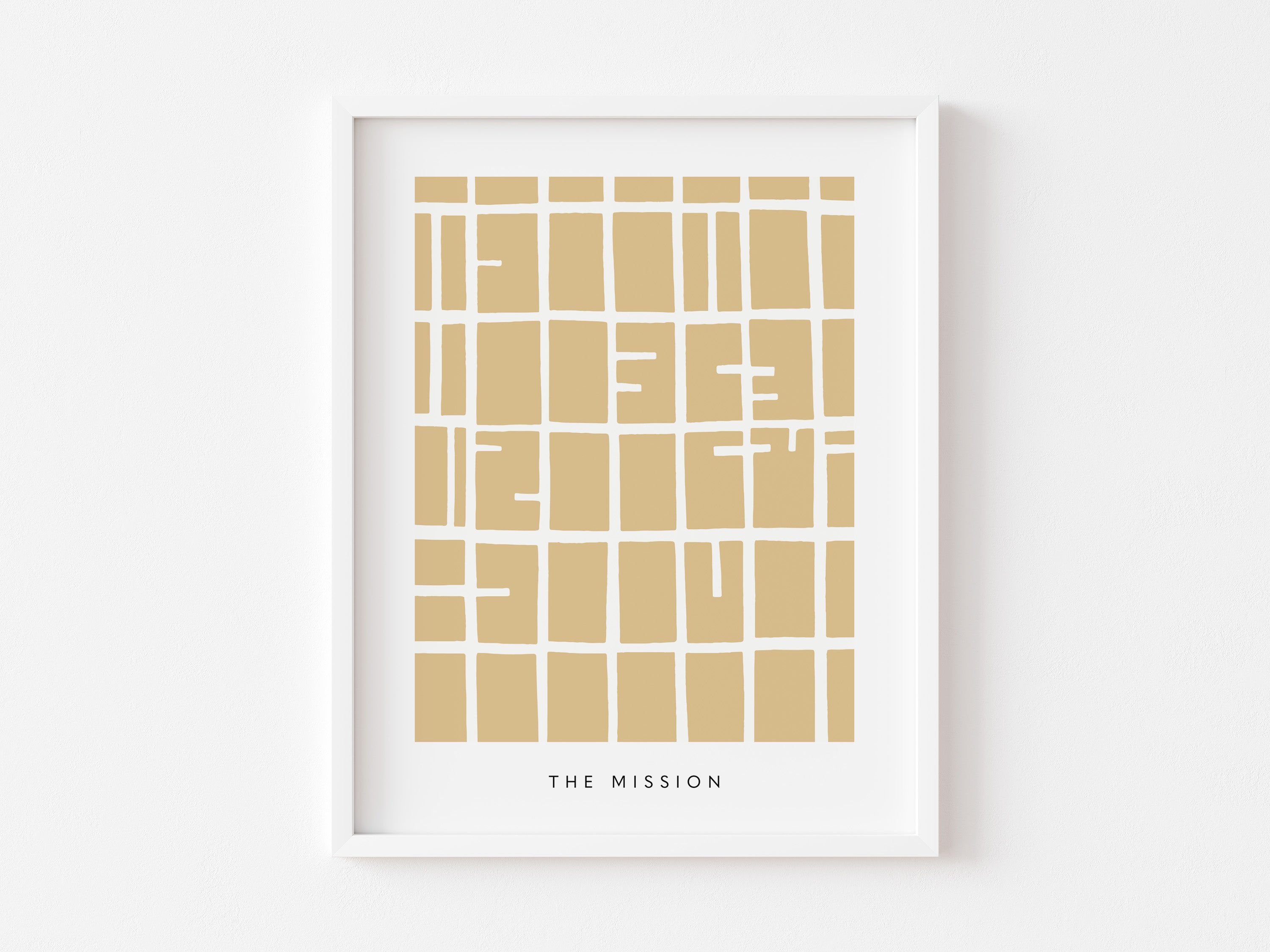 The Mission Map Print – San Francisco Wall Art