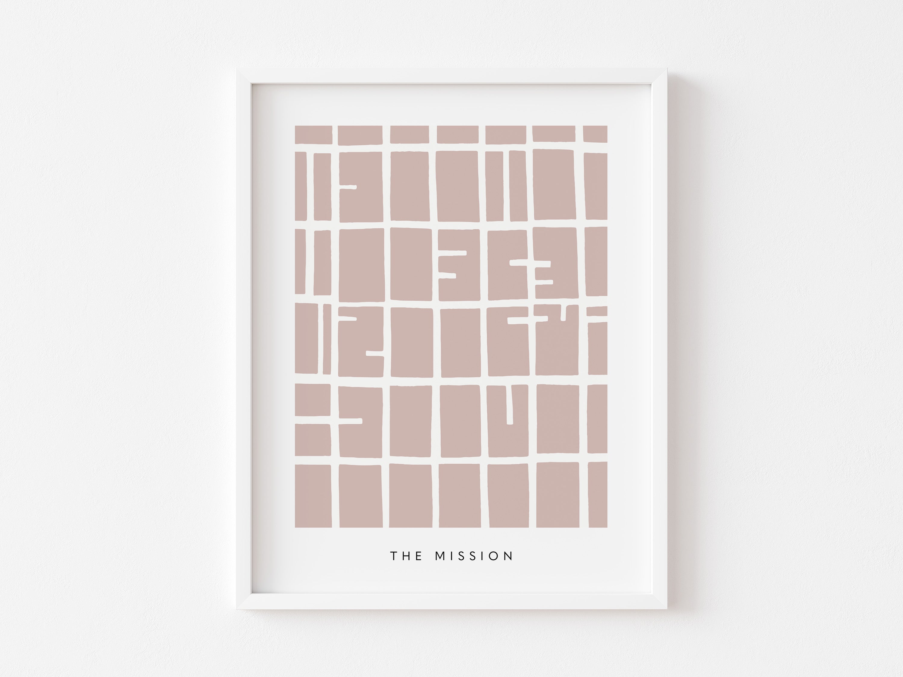 The Mission Map Print – San Francisco Wall Art