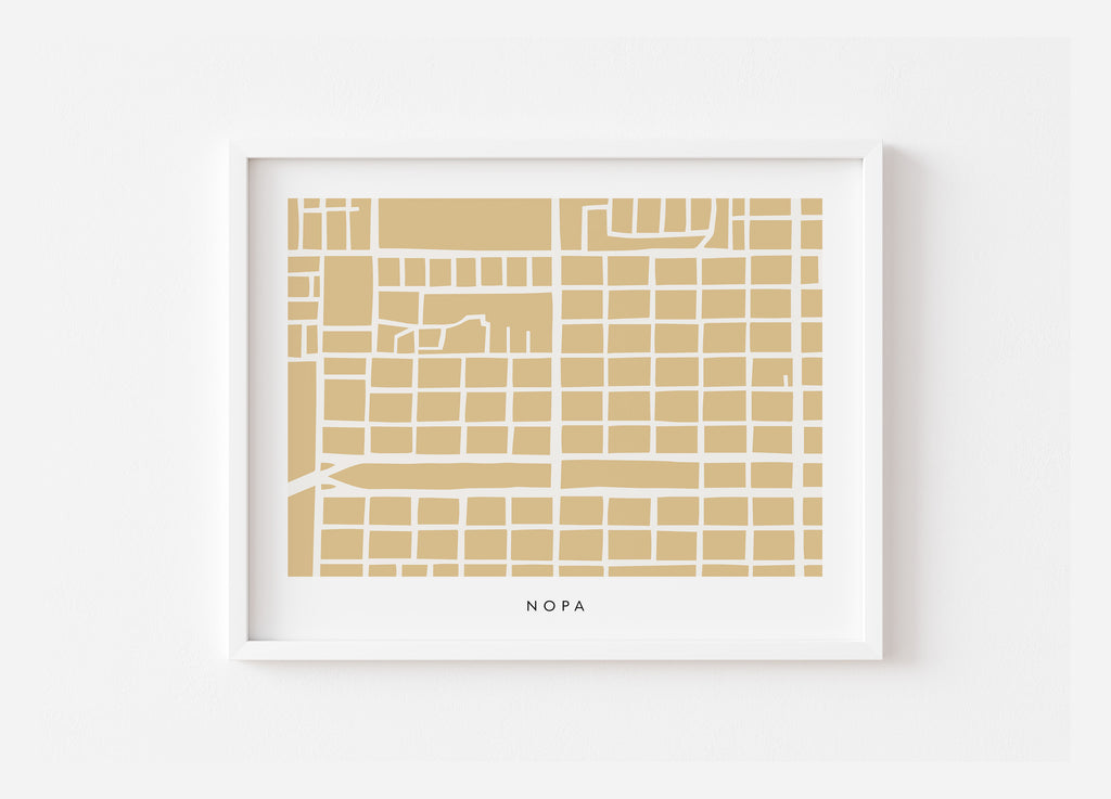 NoPa San Francisco Map Print