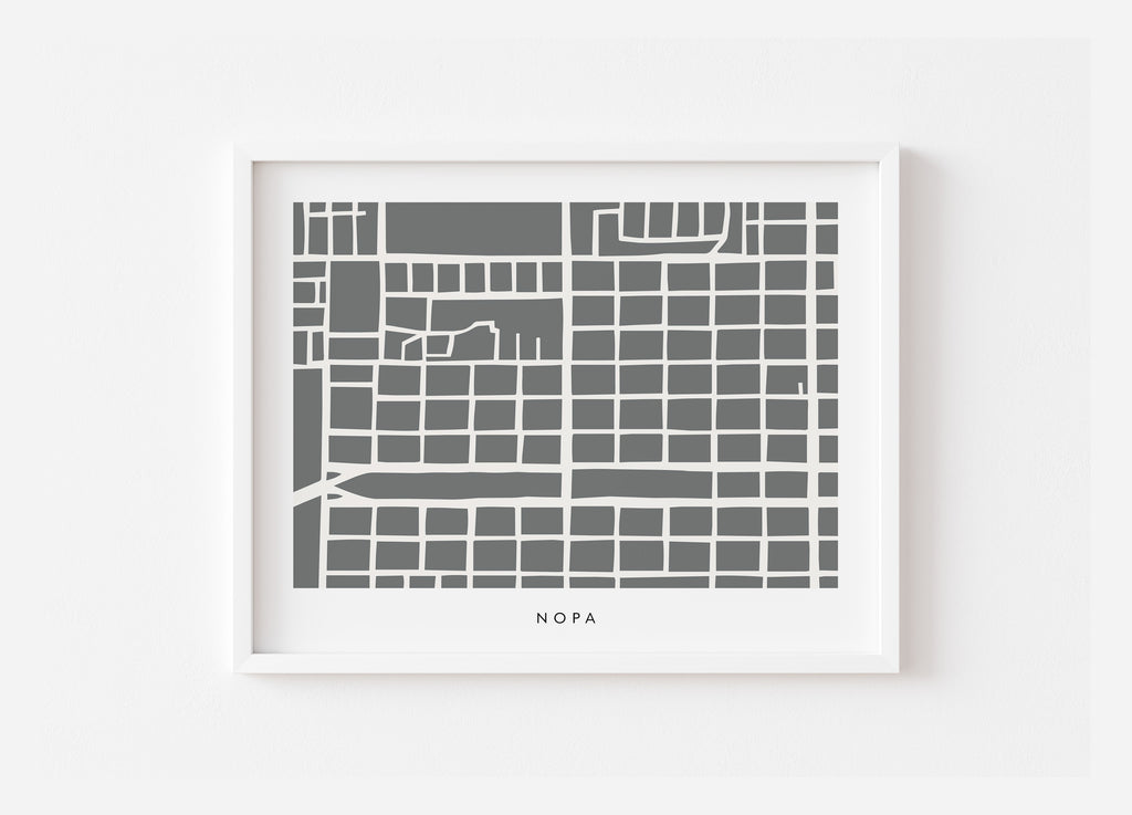 NoPa San Francisco Map Print