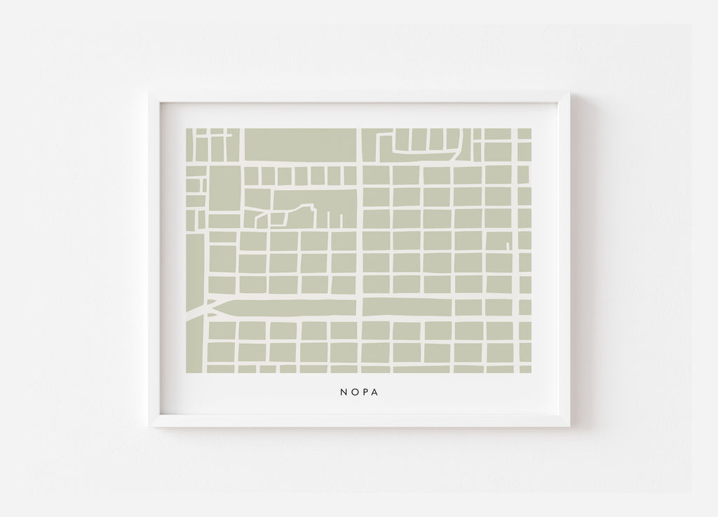 NoPa San Francisco Map Print