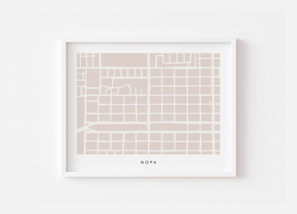 NoPa San Francisco Map Print
