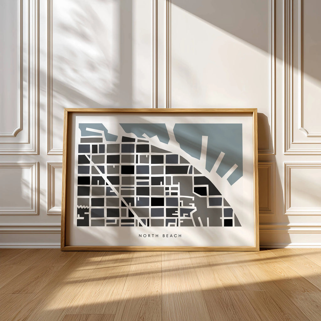 San Francisco North Beach Art Map