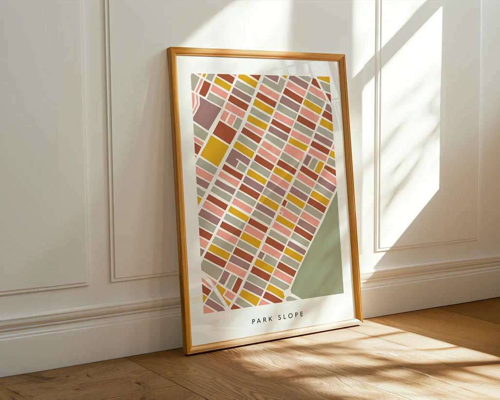 Park Slope Map Print