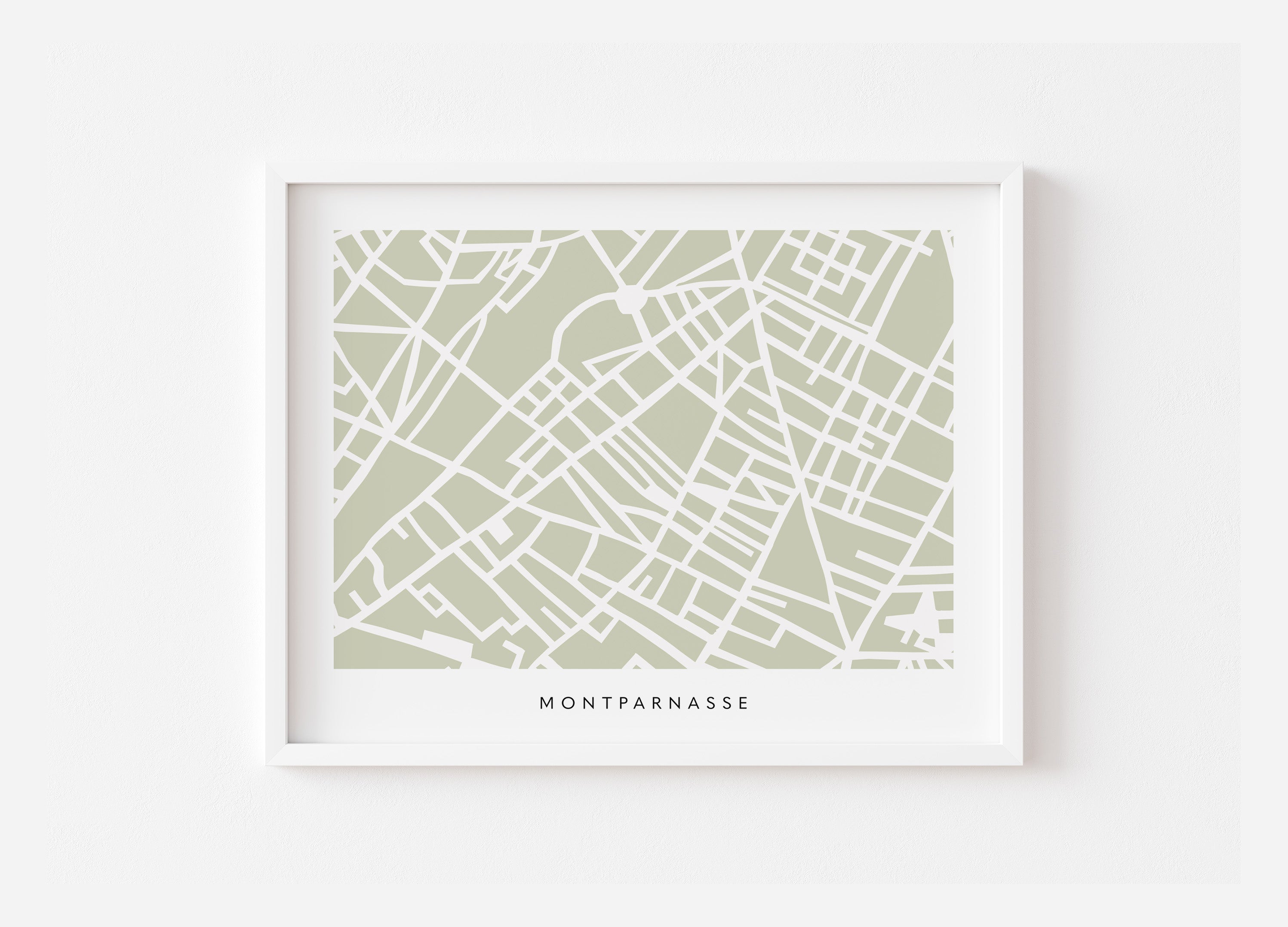 Paris 14th Arrondissement Map Print – Montparnasse Wall Art